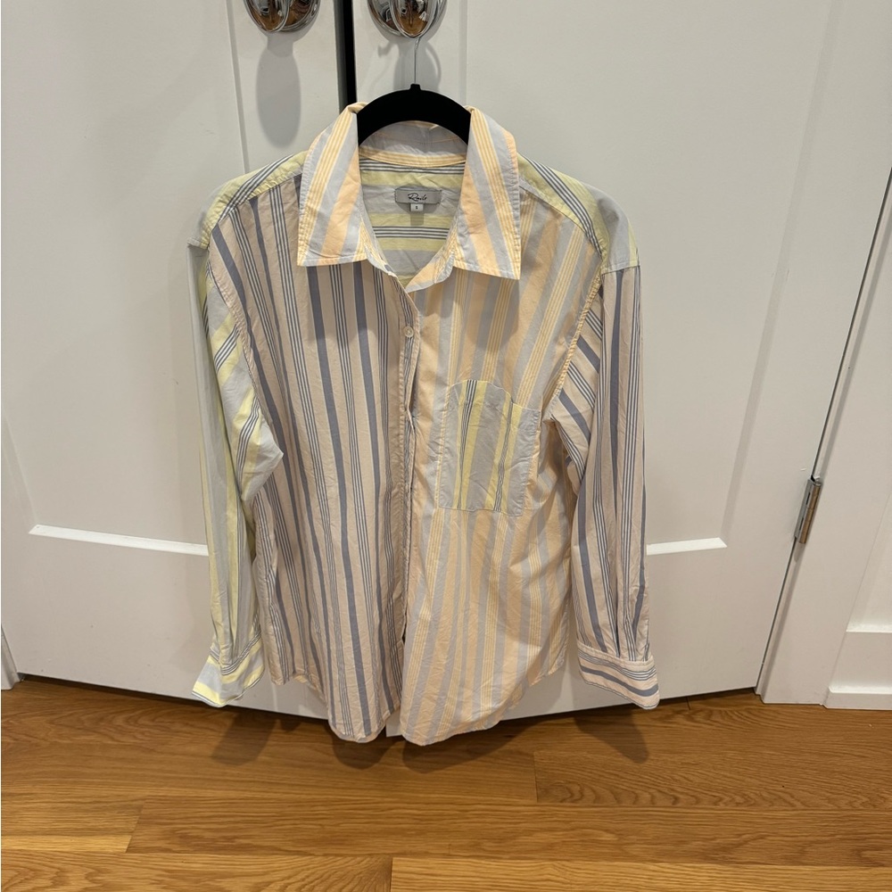 Super cute Rails cotton button down with stripes
